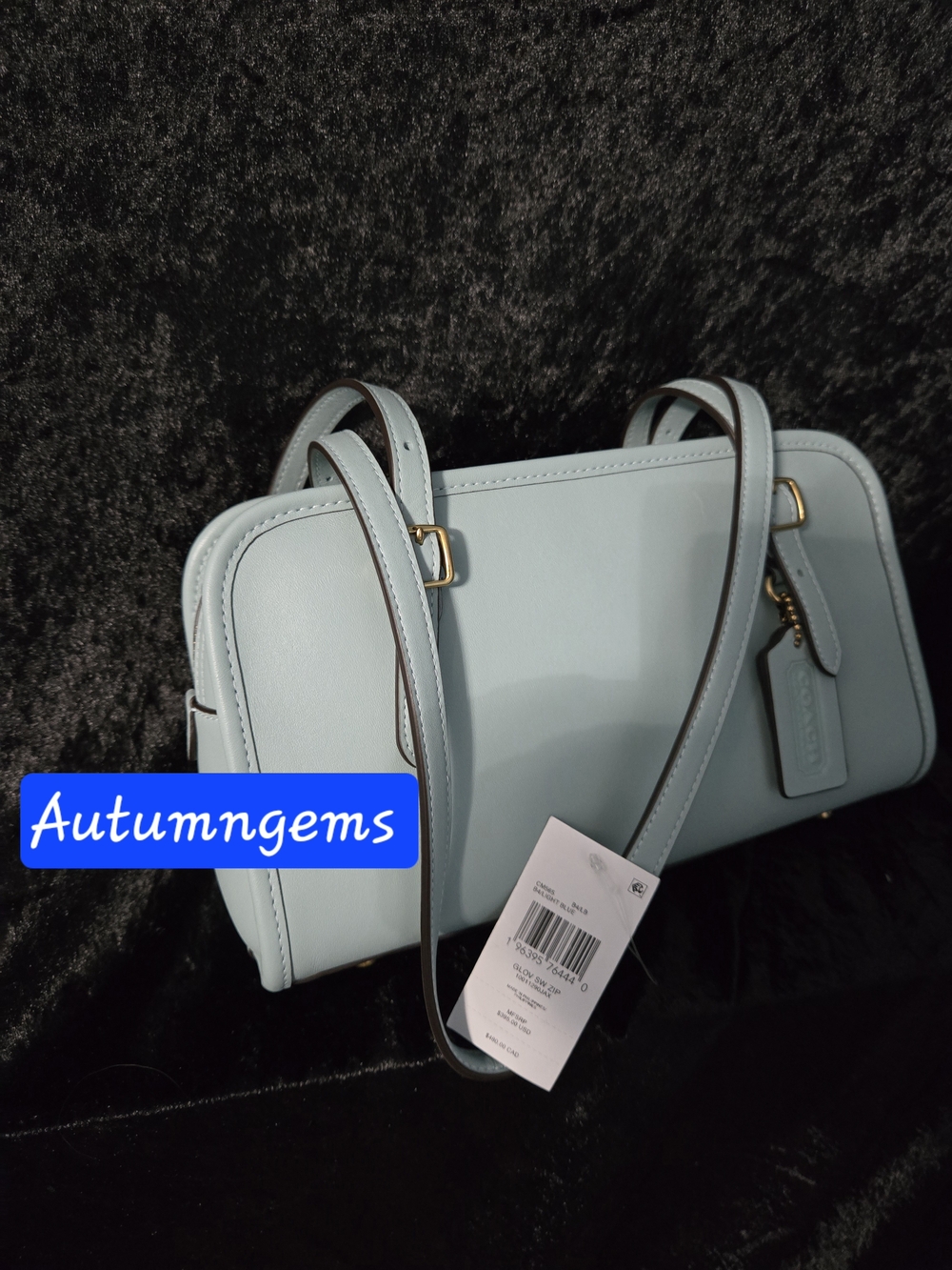 Coach Light Blue Swing ZIP Bag
